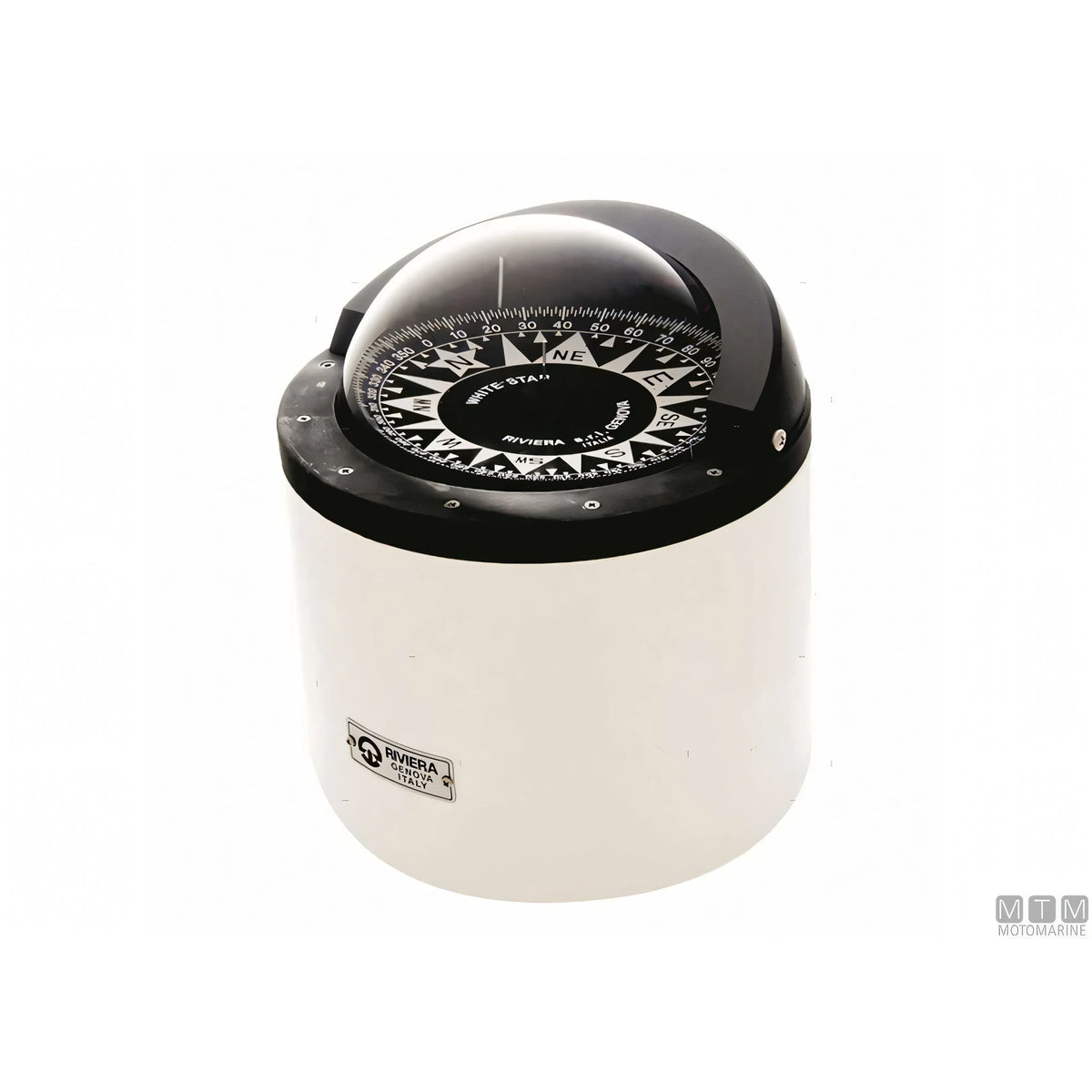 Bussola nautica Riviera White Star B6W5 rosa graduata bianca — 2° - Bianca