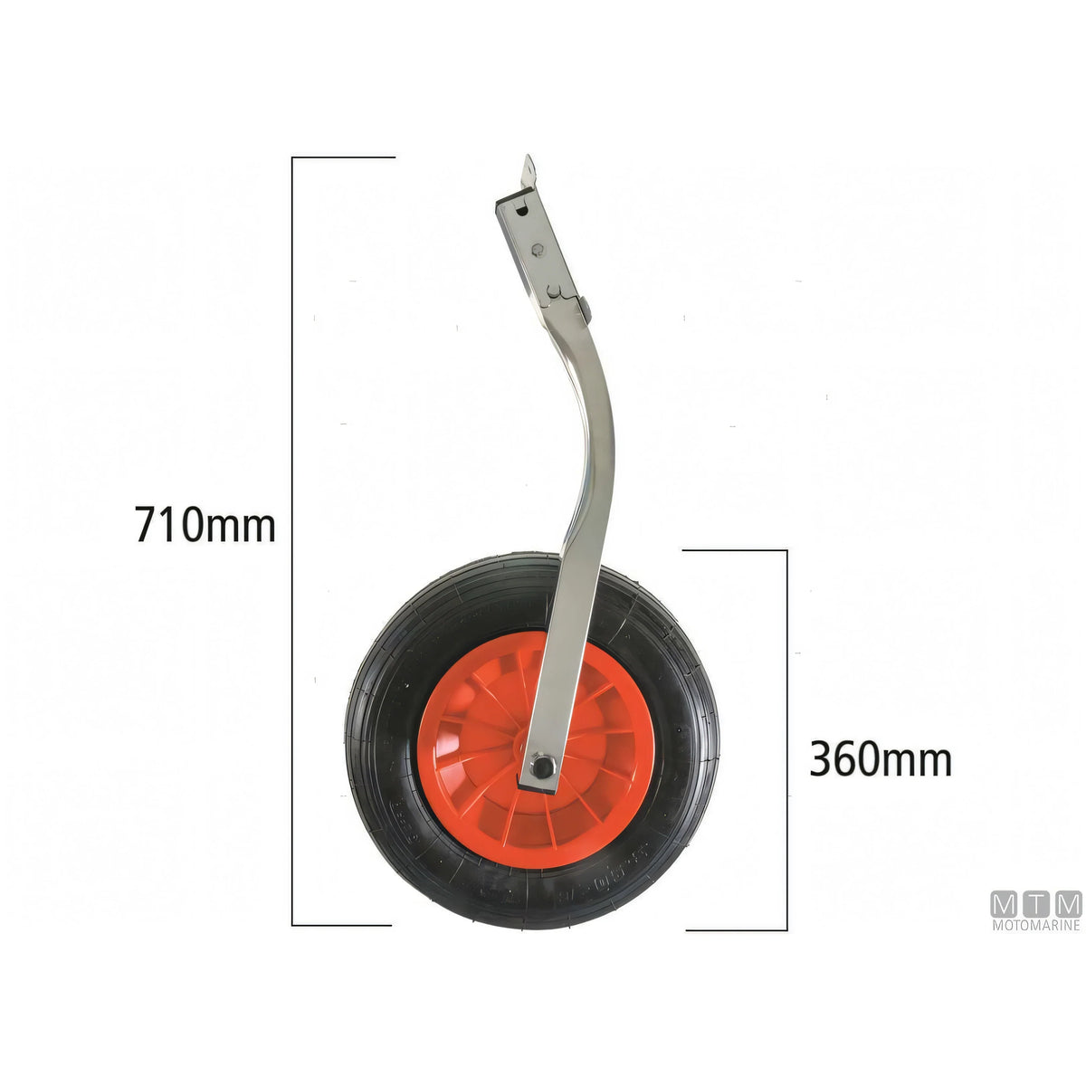 Motomarine ruote alaggio di poppa in acciaio inox — 150 Kg