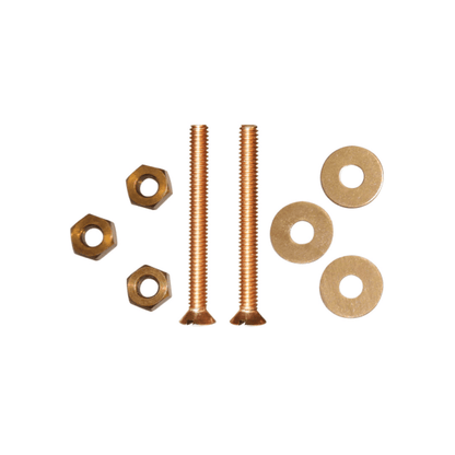 Viti, dadi e rondelle in ottone dorato per piastra di massa Groundplate Standard