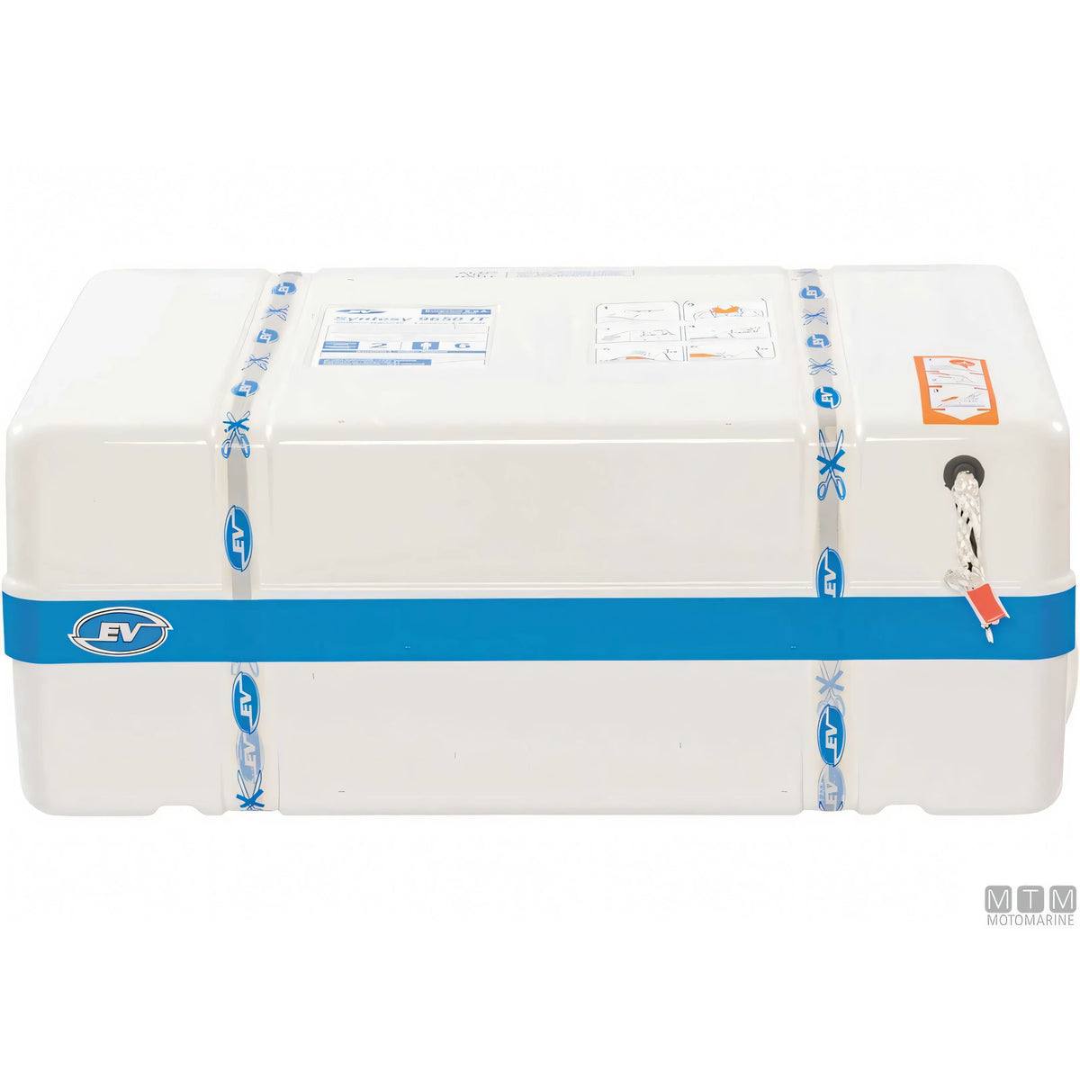Zattera di salvataggio Eurovinil OceanDry 9650 autogonfiabile — 4 persone — Container ABS