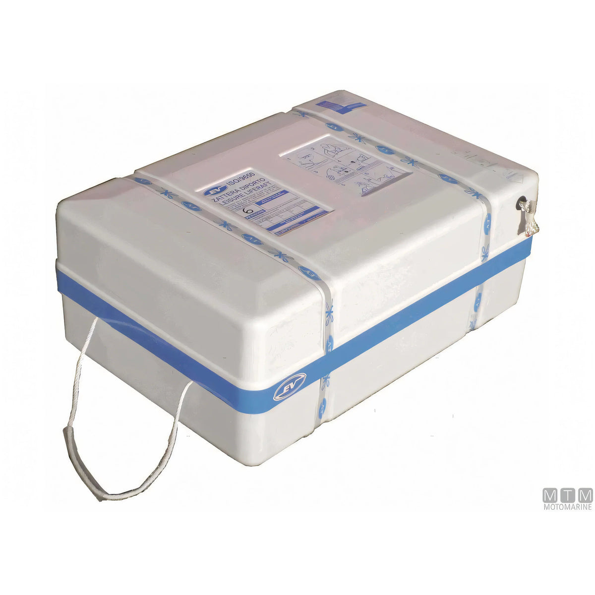 Eurovinil Zattera di Salvataggio OceanDry 9650 Italia — 6 persone — Container ABS