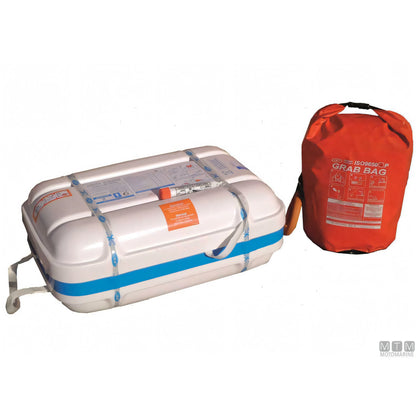 Eurovinil zattera di salvataggio OceanDry 9650 ISO Italia — 12 persone — Container ABS