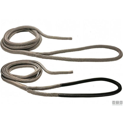 Treccia da Ormeggio Custom in Poliestere HT con Gassa Rinforzata Ø 24 mm — Grigia · Gassa rinforzata · 16 m