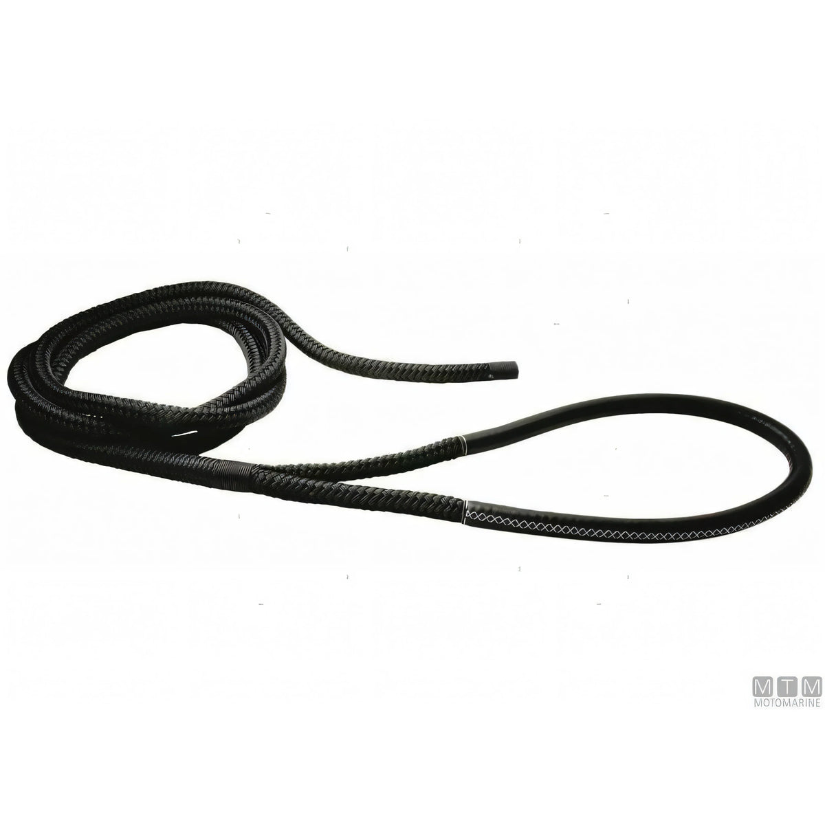 Treccia da Ormeggio Custom in Poliestere HT con Gassa Rinforzata Ø 24 mm — Nera · Gassa rinforzata · 16 m