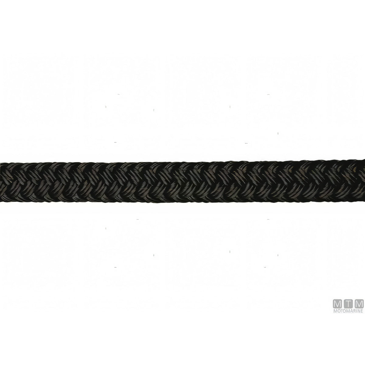 Treccia da Ormeggio Custom in Poliestere HT con Gassa Rinforzata Ø 24 mm — Nera · Gassa rinforzata · 16 m