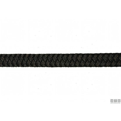 Treccia da Ormeggio Custom in Poliestere HT con Gassa Rinforzata Ø 24 mm — Nera · Gassa rinforzata · 16 m