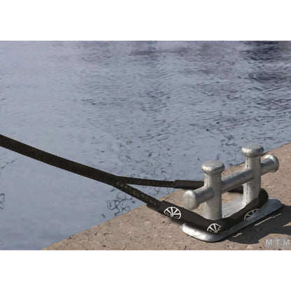 Treccia Liros Handy-Elastic Ø16 mm con Gassa 40 cm — Nera Ø10mm 6m