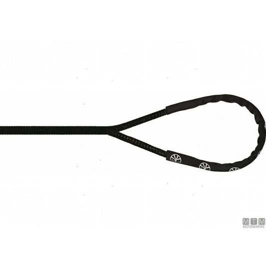 Liros treccia Handy-Elastic nera con gassa Ø16 mm — 10 m