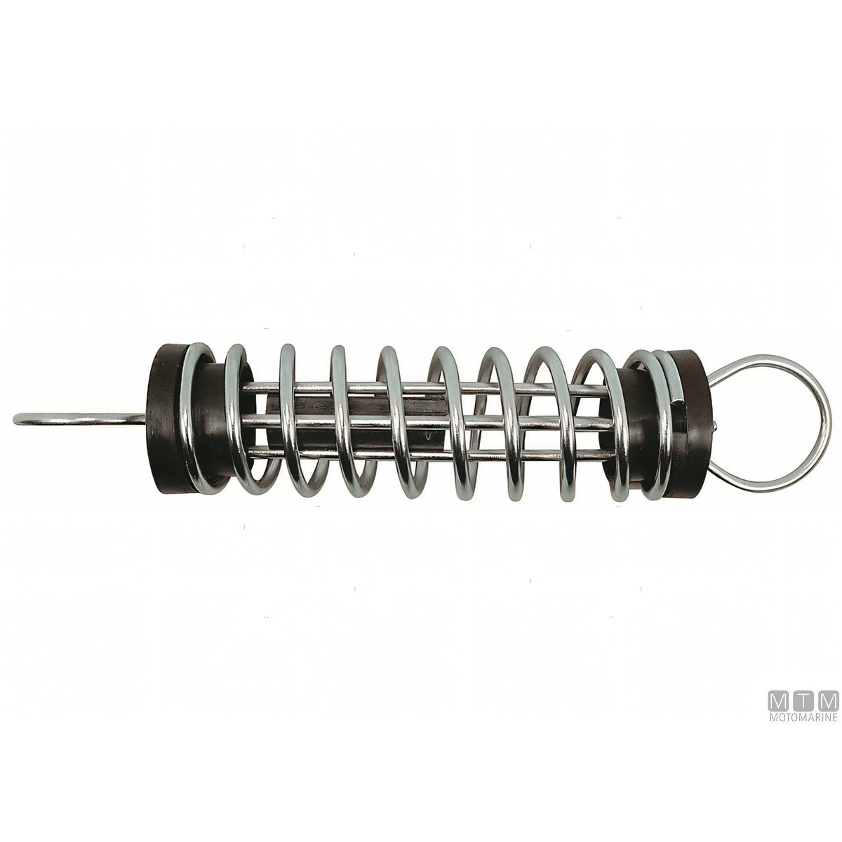 Molla d'Ormeggio in Acciaio Inox Lucidato con Piattelli Anticigolio — Fino a 7 metri - filo Ø 5 mm.