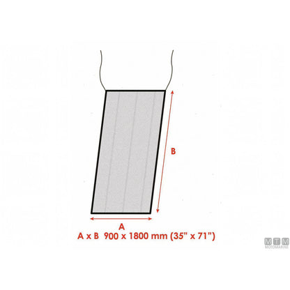 Motomarine zanzariera boccaporto Water Line — 90 x 180 cm