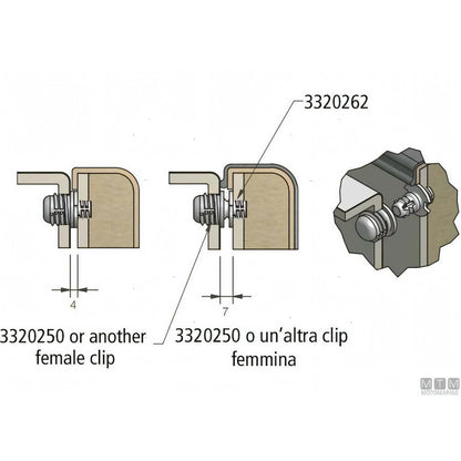 Fastmount componente sistema fissaggio pannelli STD — vista 5