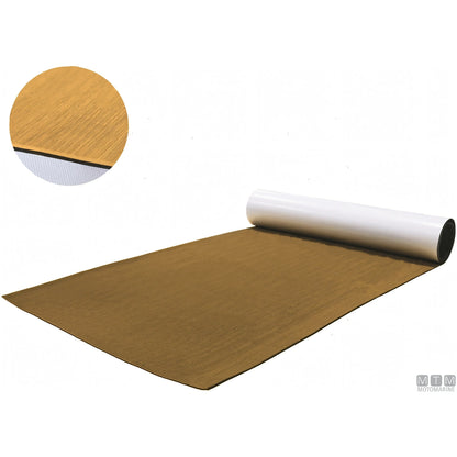 Motomarine rivestimento EVA Deck per pavimentazione nautica — Liscio Teak - Senza adesivo
