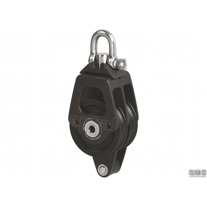 Bozzello Antal puleggia 50 mm cassa alluminio — Doppio con arricavo
