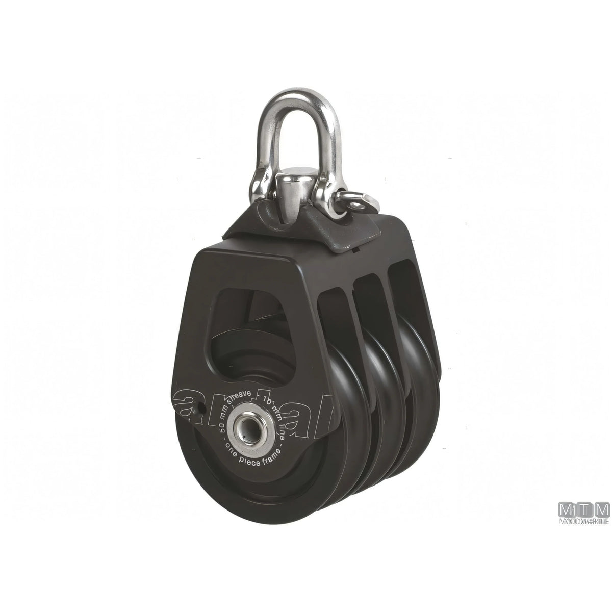 Bozzello Antal puleggia 50 mm cassa alluminio — Triplo con strozzascotte