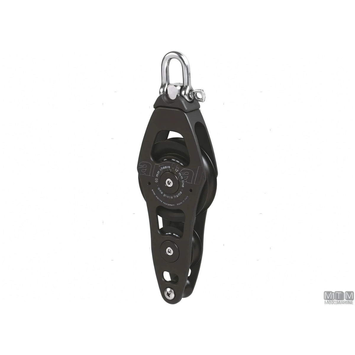 Antal bozzello puleggia 60 mm cassa in alluminio — Violino con arricavo