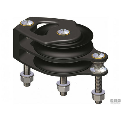 Antal bozzello puleggia 60 mm cassa in alluminio — Rinvio doppio
