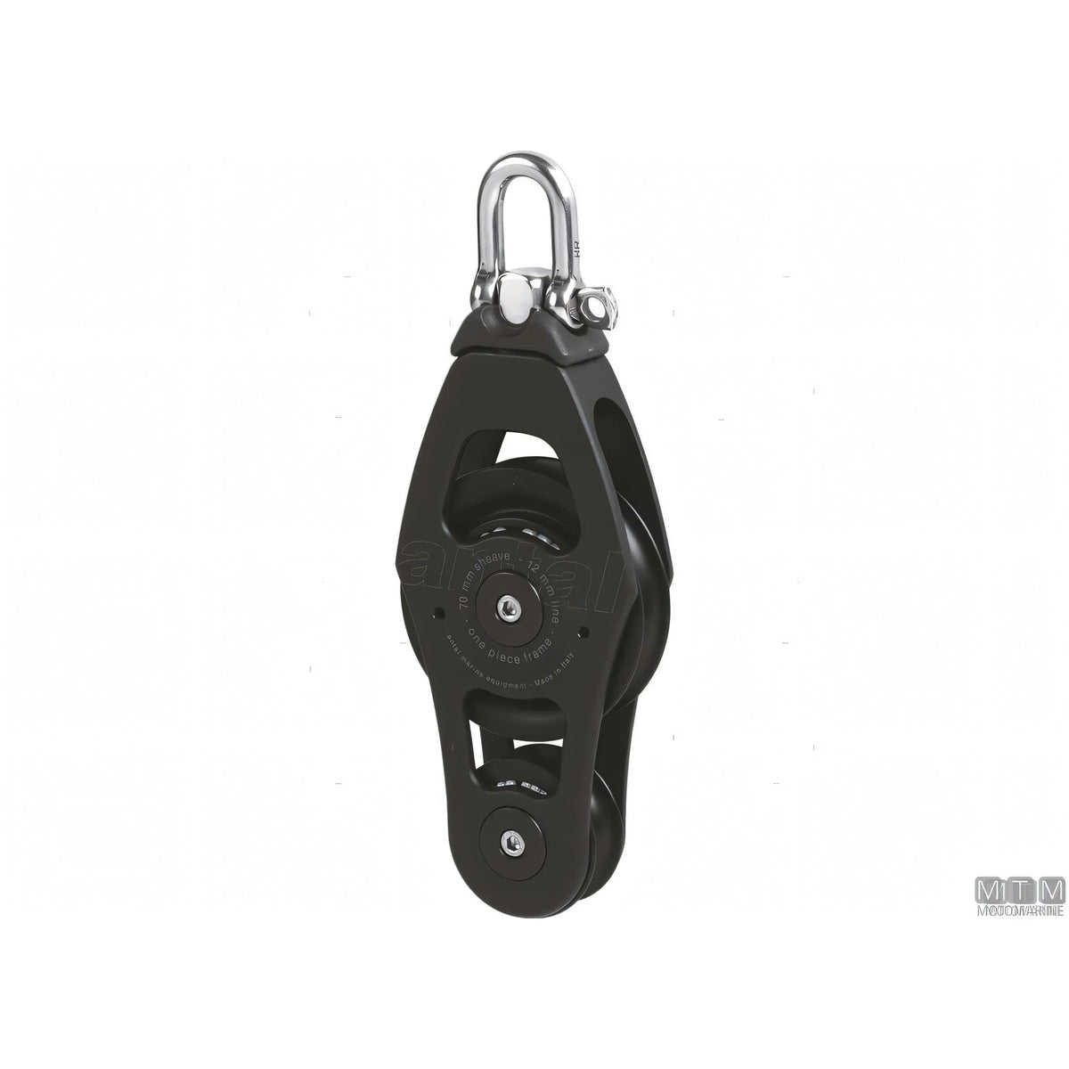 Antal bozzello puleggia 70 mm alluminio — Violino