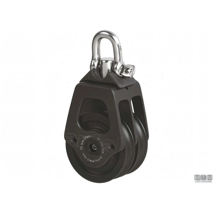Antal bozzello puleggia 70 mm alluminio — Doppio