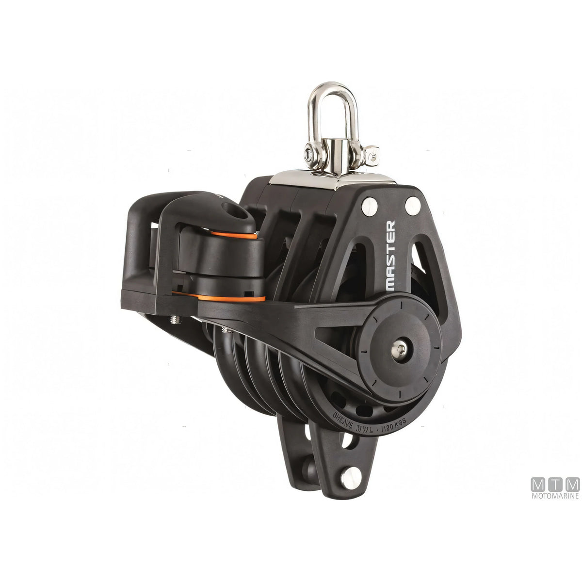 Bozzello Tersma Master puleggia 50mm boccola liscia — Triplo con arricavo e strozzascotte