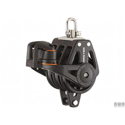 Bozzello Tersma Master puleggia 50mm boccola liscia — Triplo con arricavo e strozzascotte