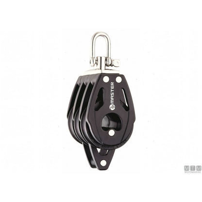 Tersma bozzello Master puleggia composito su sfere 40mm — Triplo con arricavo