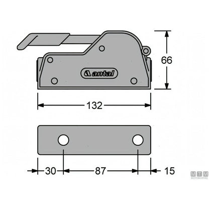 Stopper Antal V-Grip per cime — Singolo 8/12 mm