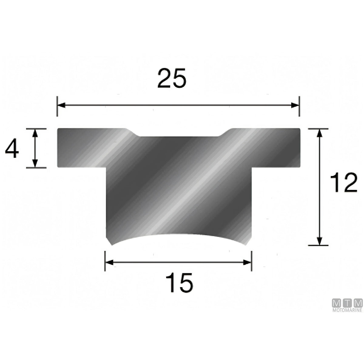 Hermann Sprenger Carrello e Rotaia Genoa HS25 — Rotaia 1,5 m