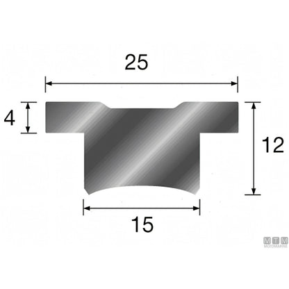 Hermann Sprenger Carrello e Rotaia Genoa HS25 — Rotaia 1,5 m