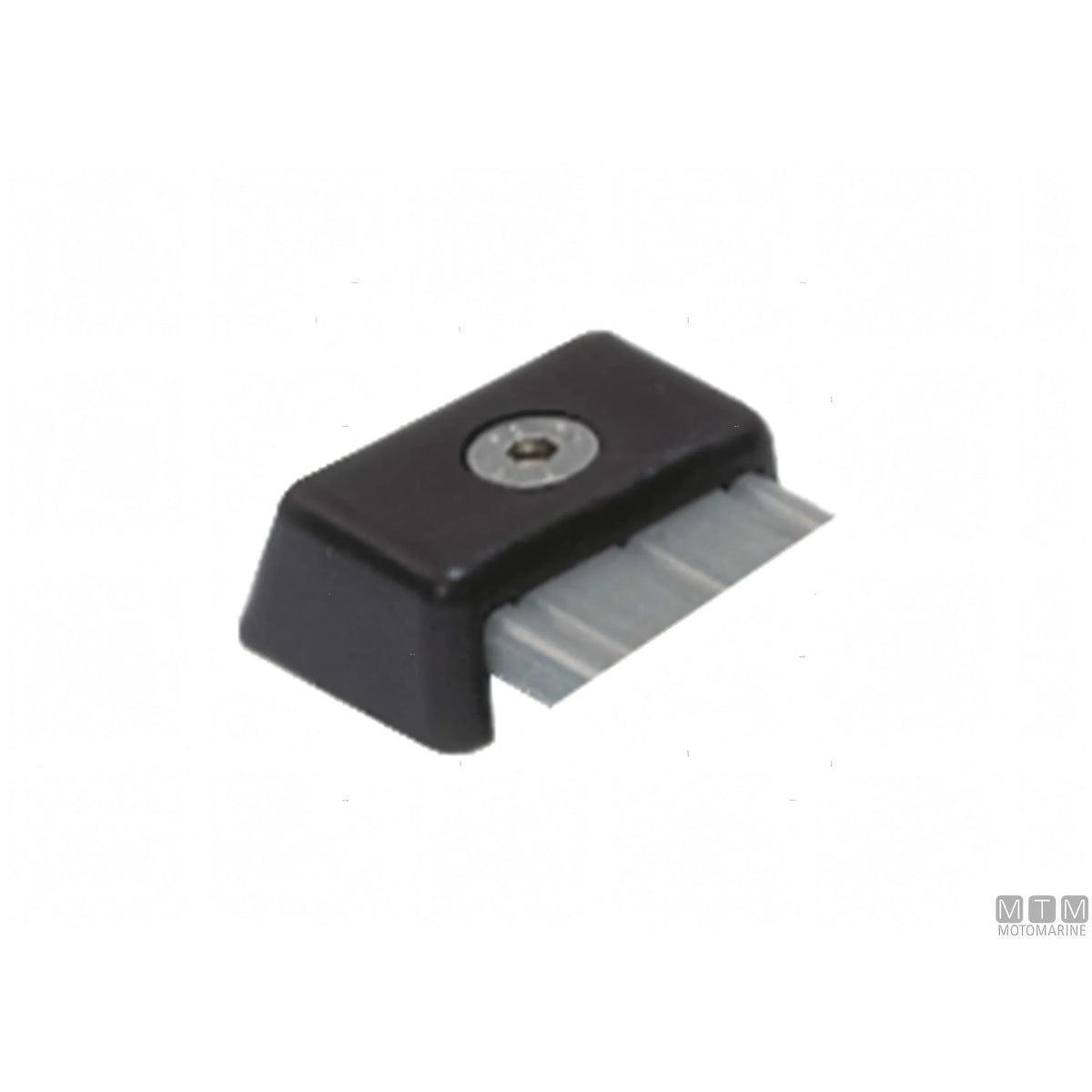 Antal carrello e rotaia genoa 40x8 mm alluminio anodizzato — Terminale rotaia