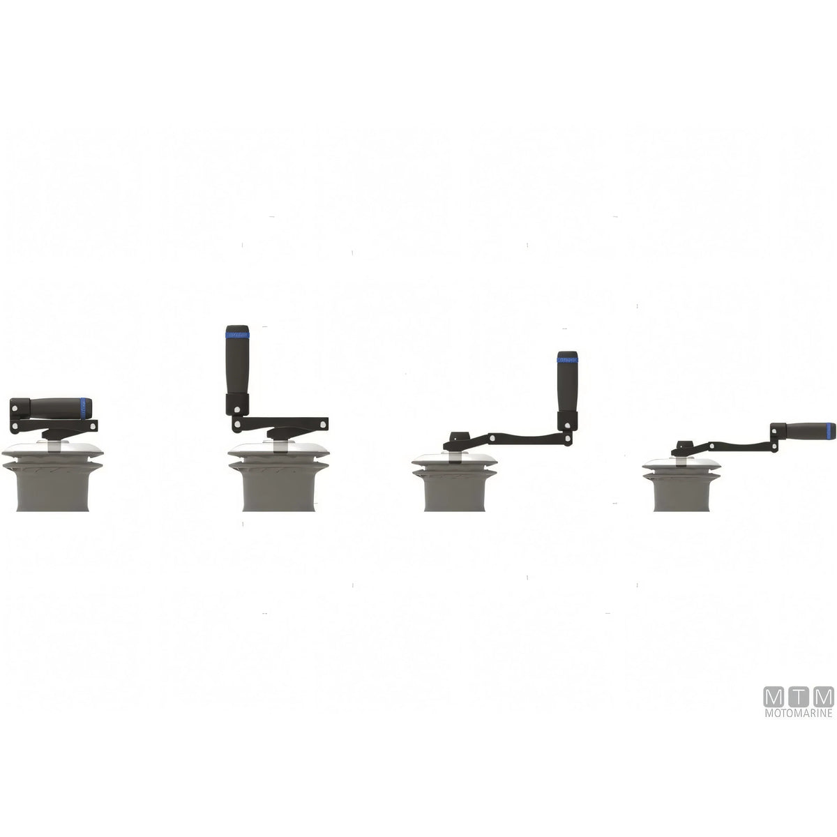 Manovella pieghevole Easysea Flipper in alluminio per verricello — Flipper 10