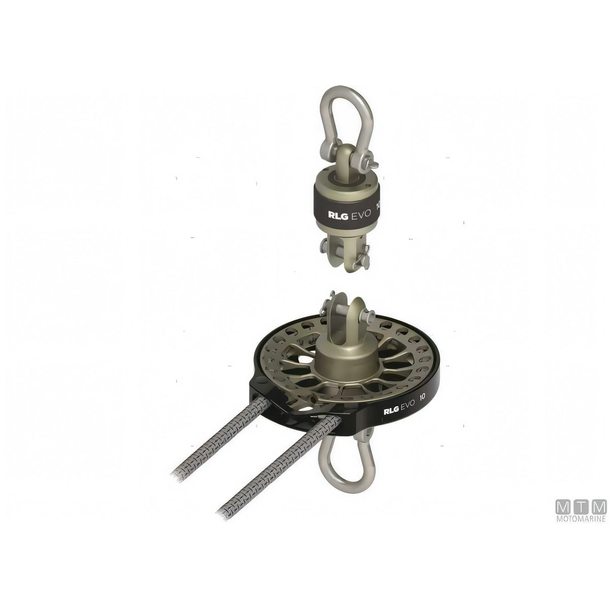 Avvolgifiocco Bamar RLG-EVO per gennaker e Code 0 (foto del gruppo, misure 08, 10 e 20) — componenti del sistema: tamburo, testa girevole, strallo RollGen e luff control