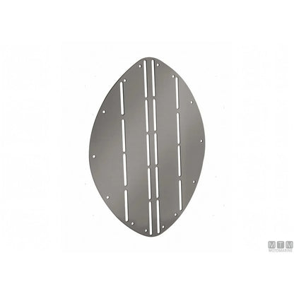 Paraprua Triangolare Sagomabile in Acciaio Inox 35 x 34,5 cm — Elittico