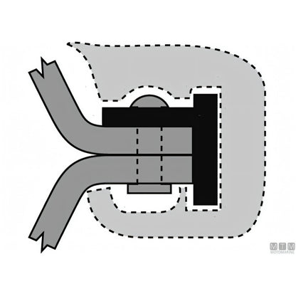 Bottazzo Profilo Parabordo T1 Nero (36mm) – Sistema Componibile in PVC — T1 Nero 12 metri