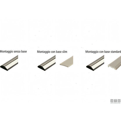 Profilo Parabordo Sphaera Tessilmare con Base in Acciaio Inox — Profilo h25mm x 3m