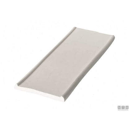 Tessilmare Profilo Parabordo Sphaera Acciaio Inox — Base bianca Slim h40mm x12m