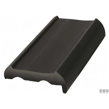 Tessilmare Profilo Parabordo Sphaera Acciaio Inox — Base nera Standard h50mm x12m