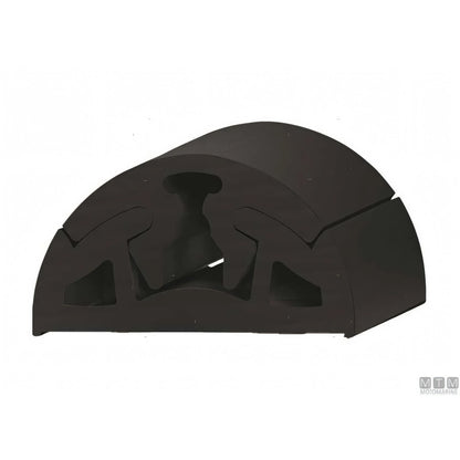 Bottazzo Profilo Parabordo Bino Tessilmare in PVC — Profilo h40mm Nero 12m