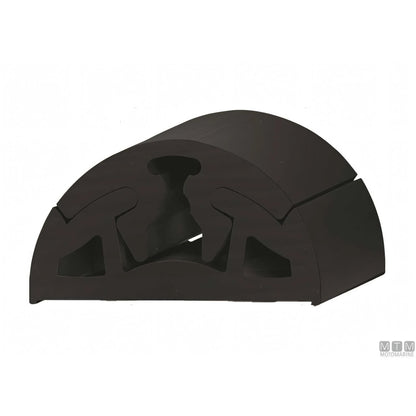 Bottazzo Profilo Parabordo Bino Tessilmare in PVC — Profilo h40mm Nero 24m