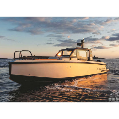 Bottazzo Profilo Parabordo Bino Tessilmare in PVC — Profilo h40mm Nero con piedino 12m