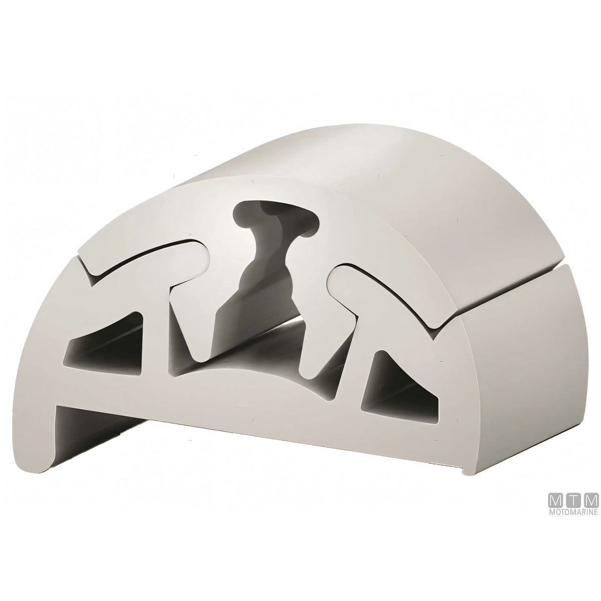 Bottazzo Profilo Parabordo Bino Tessilmare in PVC — Profilo h40mm Bianco con piedino 12m