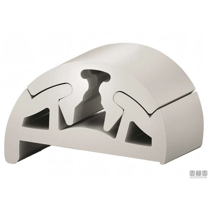 Bottazzo Profilo Parabordo Bino Tessilmare in PVC — Profilo h40mm Bianco con piedino 24m