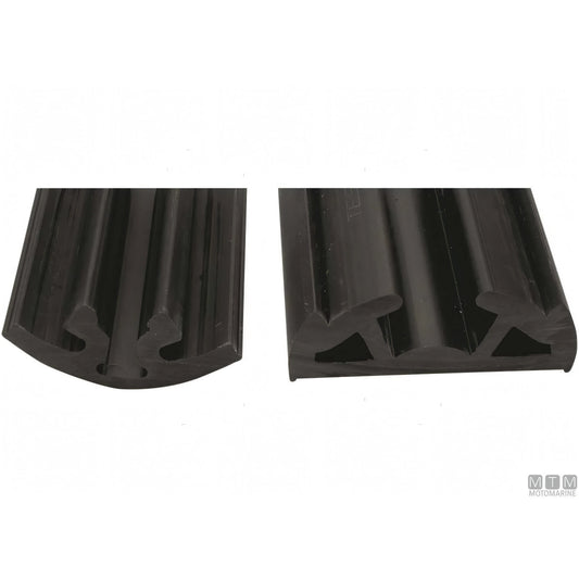 Tessilmare Bottazzo Parabordo Bino profilo PVC — Profilo h65mm Nero 12m