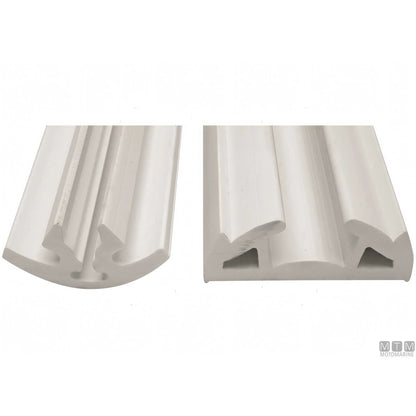 Tessilmare Bottazzo Parabordo Bino profilo PVC — Profilo h65mm Bianco 24m