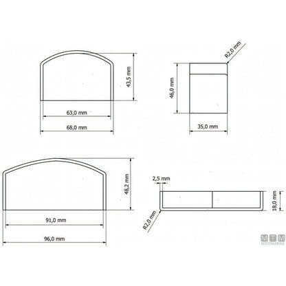 Bottazzo Profilo Parabordo QBE Tessilmare Nero in PVC — Profilo H65 - 12m