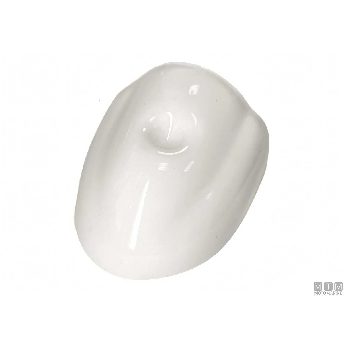 Profilo Parabordo Bottazzo PVC Bianco H37 mm con Supporto in Alluminio Anodizzato - Tessilmare — Terminale Bianco (pezzo)