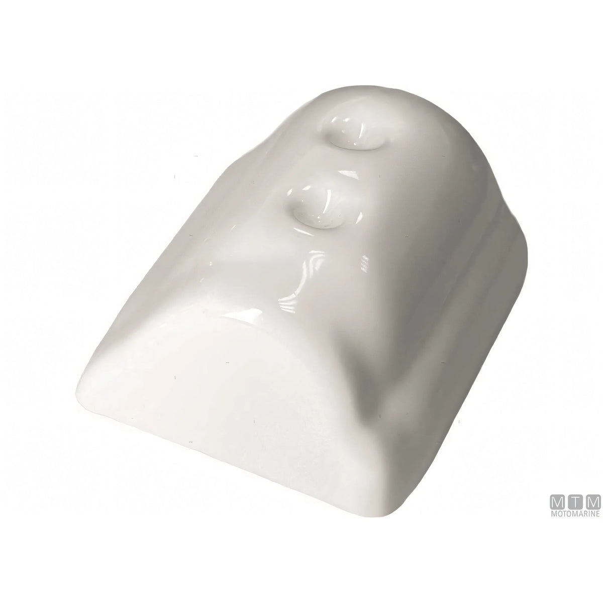 Profilo Parabordo Bottazzo PVC Bianco H56 mm con Supporto in Alluminio Anodizzato - Tessilmare — Terminale Bianco (pezzo)