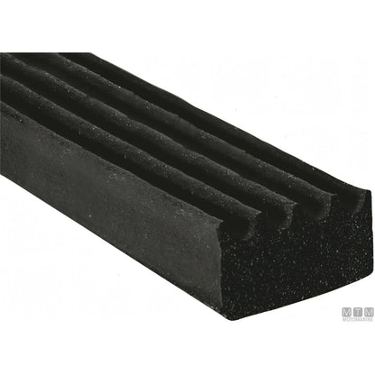 Trim-Lok guarnizione Ribbed Rubber gomma EPDM adesiva