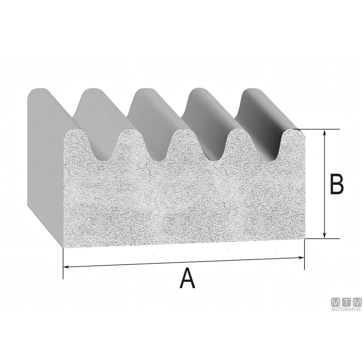 Trim-Lok guarnizione Ribbed Rubber gomma EPDM adesiva — vista 7