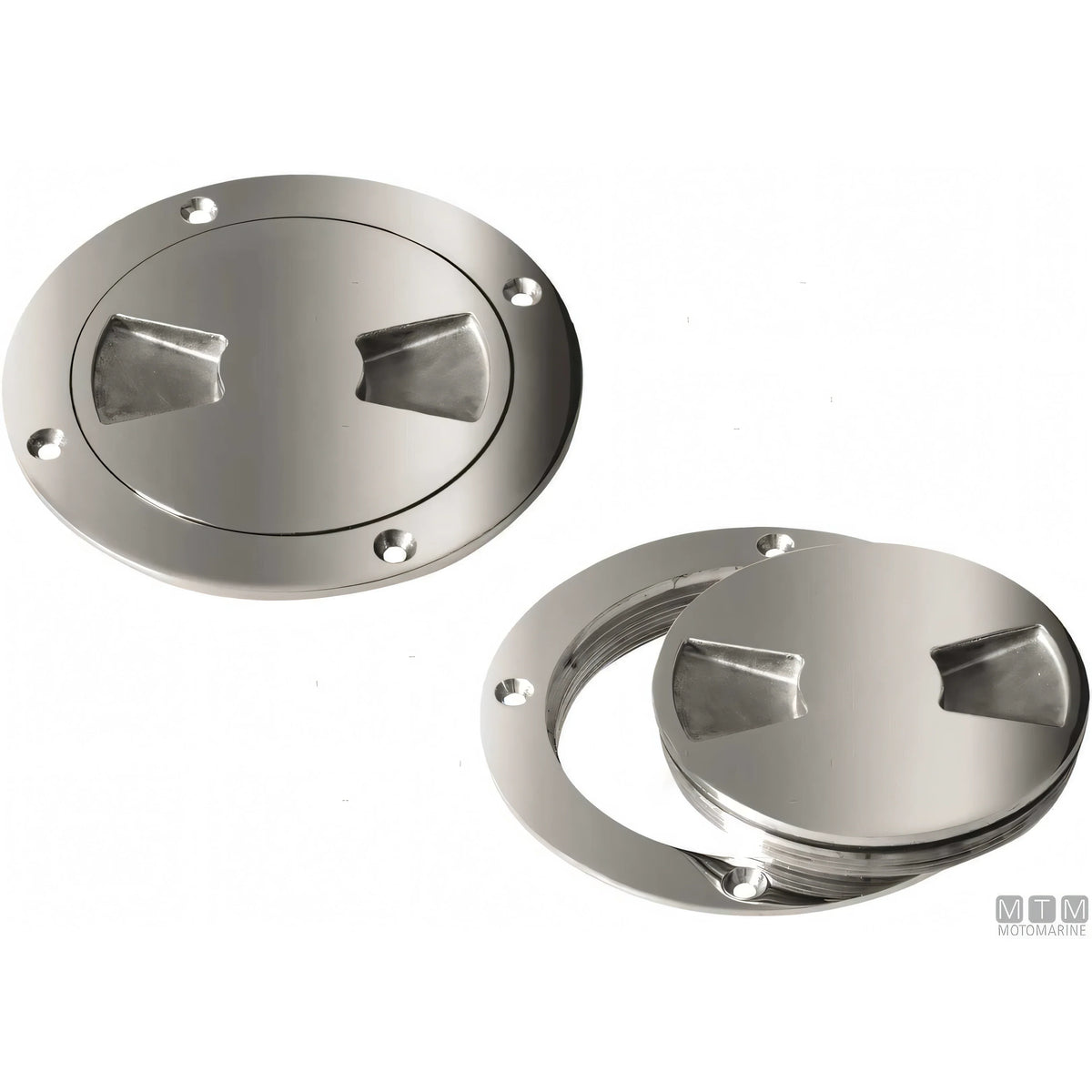 Motomarine tappo ispezione acciaio inox 316 — ø 147 mm