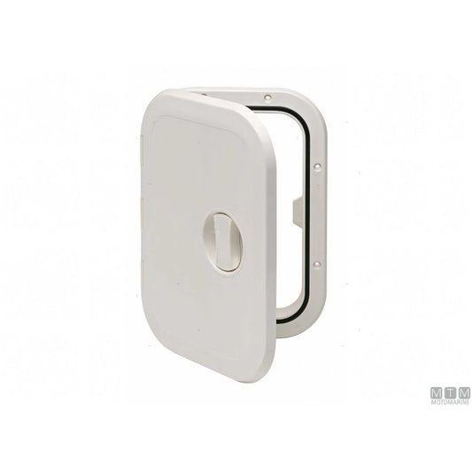 Sportello calpestabile Can SB in ABS bianco e grigio 270x373 mm — Bianco